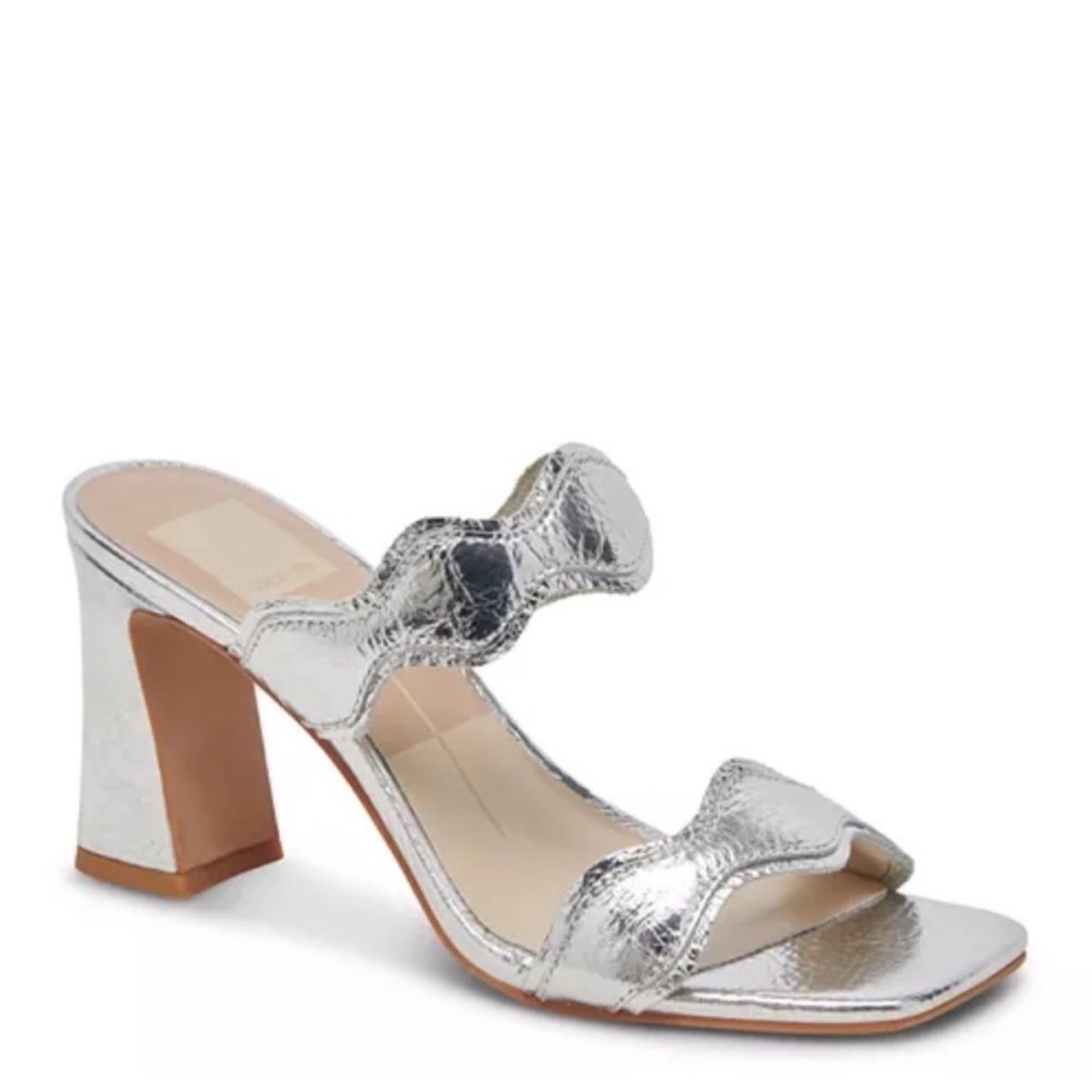 Dolce Vita Metallic Silver Heels